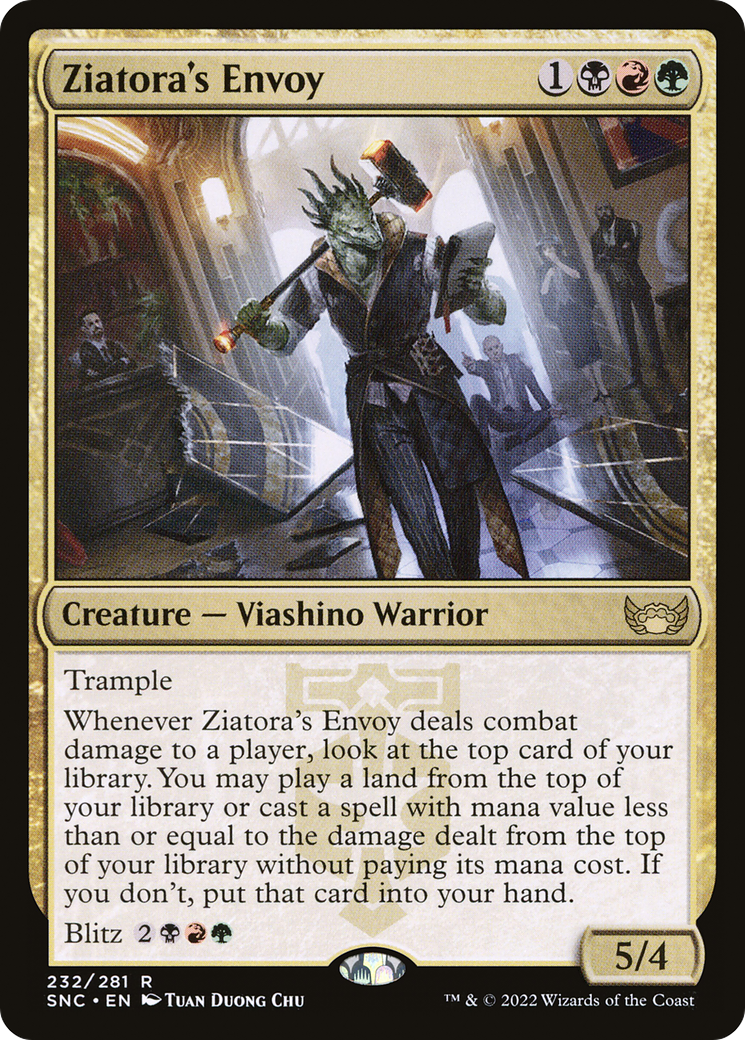 MAGIC: THE GATHERING - Ziatora's Envoy (SNC-232) - Streets of New Capenna Foil
