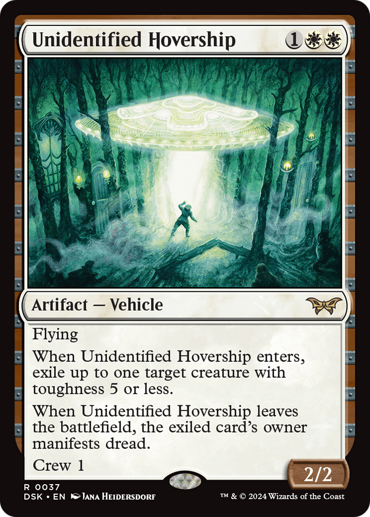 MAGIC: THE GATHERING - Unidentified Hovership (DSK-037) - Duskmourn: House of Horror