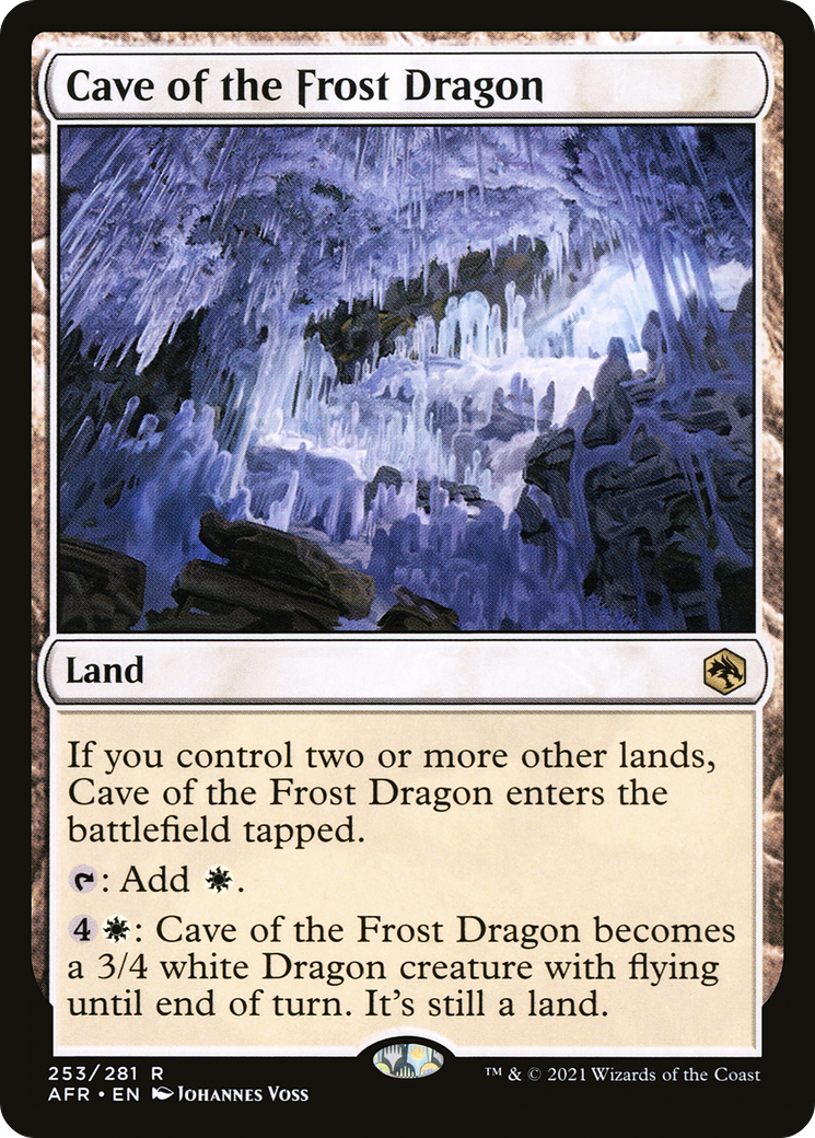 MAGIC: THE GATHERING - Cave of the Frost Dragon (AFR-253) - Adventures in the Forgotten Realms Foil