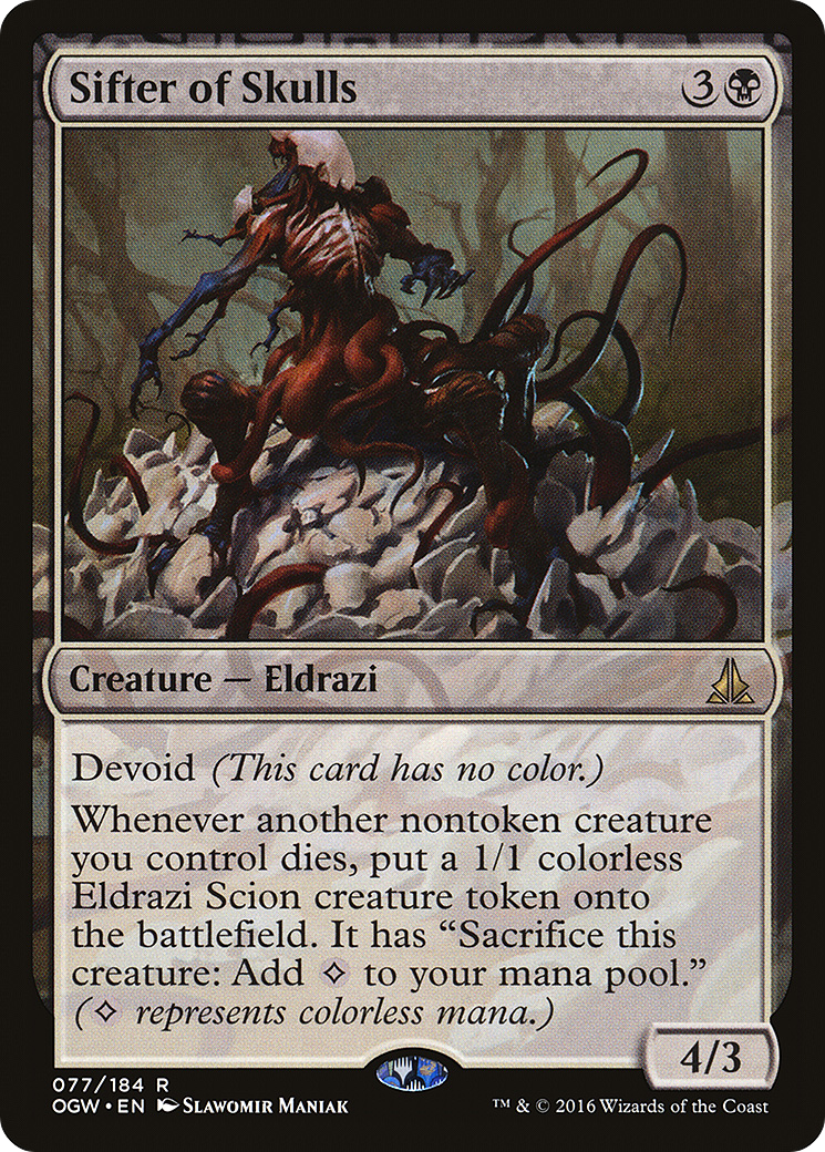 MAGIC: THE GATHERING - Sifter of Skulls (OGW-077) - Oath of the Gatewatch: (devoid) Foil