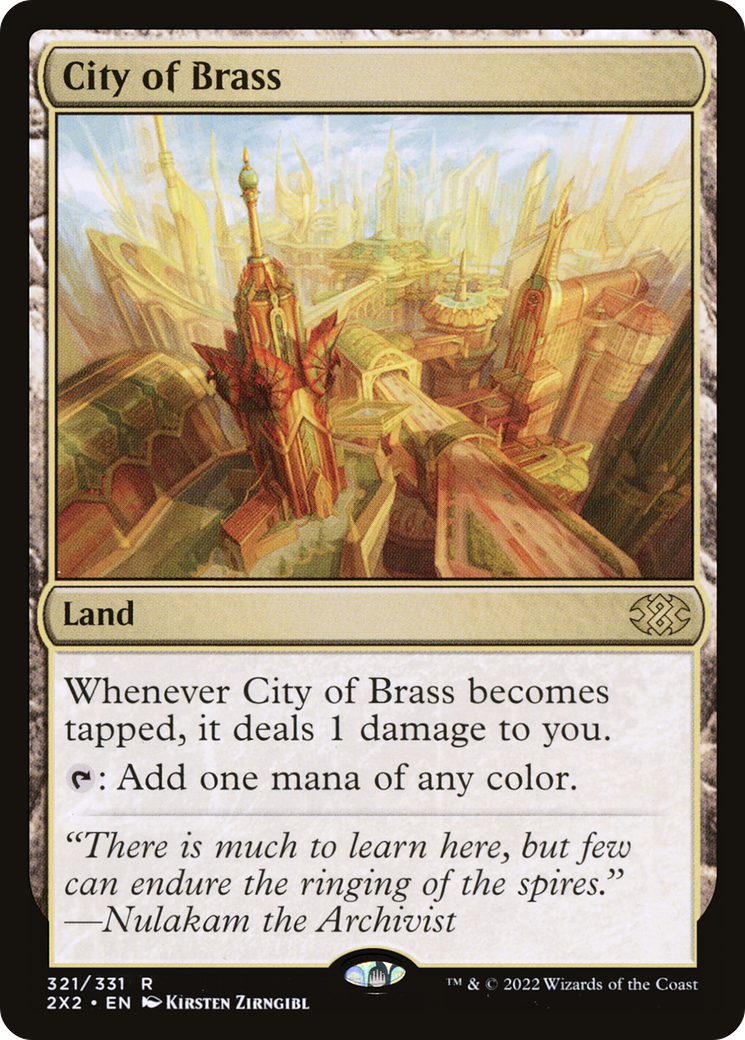 MAGIC: THE GATHERING - City of Brass (2X2-321) - Double Masters 2022 Foil