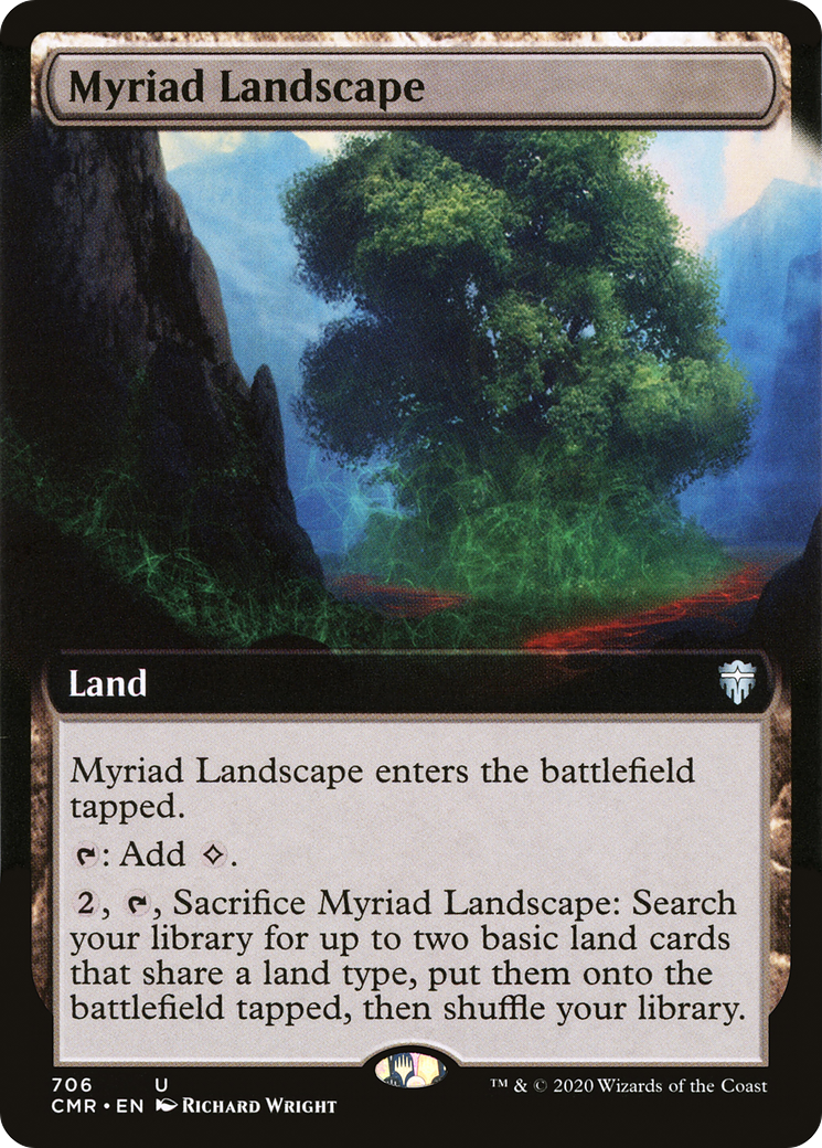 MAGIC: THE GATHERING - Myriad Landscape (Extended Art) (CMR-706) - Commander Legends: (Extended Art) Foil
