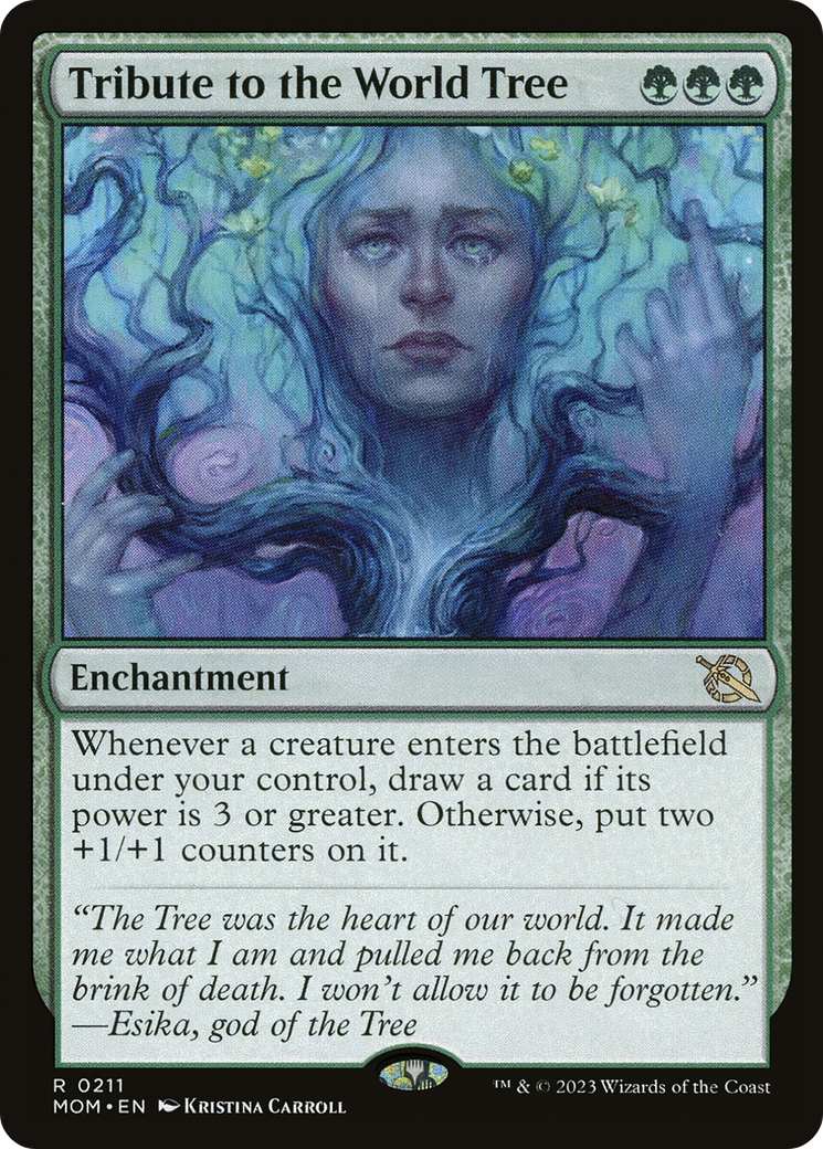 MAGIC: THE GATHERING - Tribute to the World Tree (MOM-211) - March of the Machine Foil