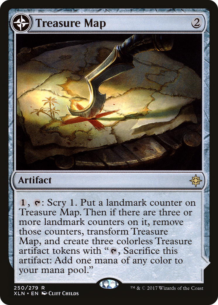 MAGIC: THE GATHERING - Treasure Map (XLN-250) - Ixalan: (compasslanddfc) Foil