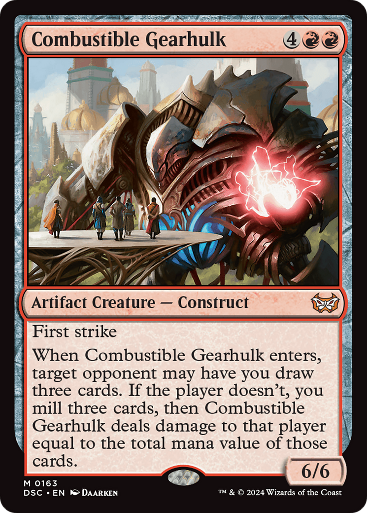 MAGIC: THE GATHERING - Combustible Gearhulk (DSC-163) - Duskmourn: House of Horror Commander