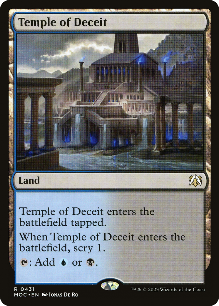 MAGIC: THE GATHERING - Temple of Deceit (MOC-431) - March of the Machine Commander
