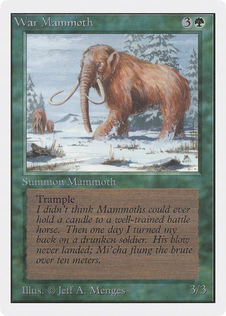 MAGIC: THE GATHERING - War Mammoth (2ED-228) - Unlimited Edition