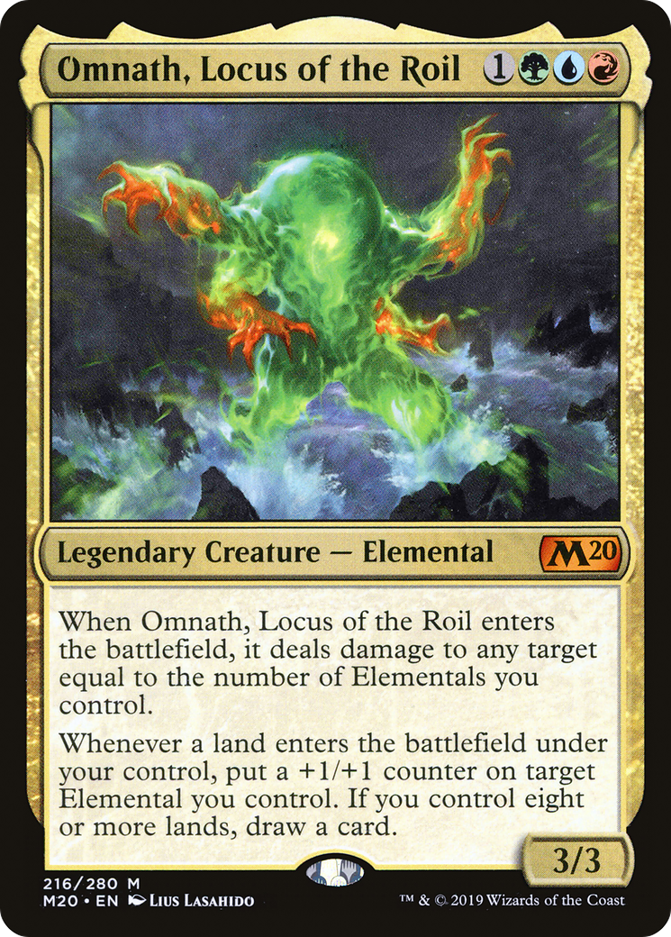 MAGIC: THE GATHERING - Omnath, Locus of the Roil (M20-216) - Core Set 2020