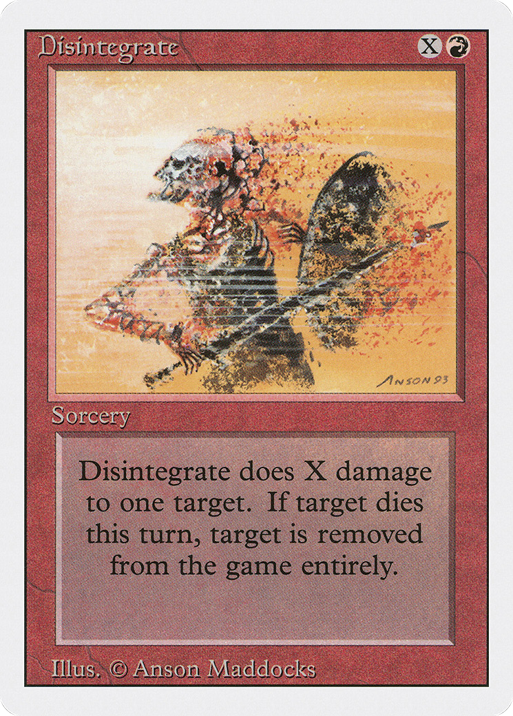 MAGIC: THE GATHERING - Disintegrate (3ED-142) - Revised Edition