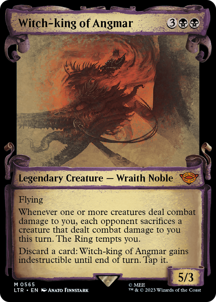 MAGIC: THE GATHERING - Witch-king of Angmar (Showcase Scrolls) (LTR-565) - The Lord of the Rings: Tales of Middle-earth: (Showcase)