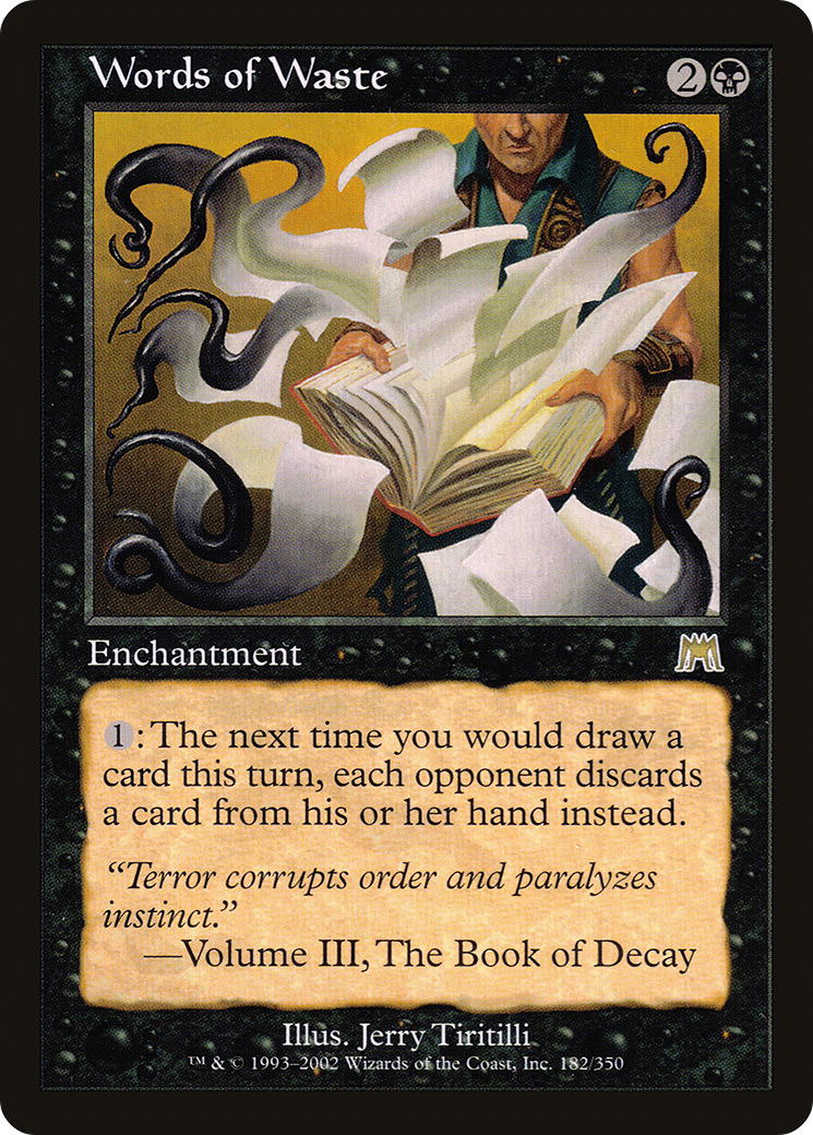 MAGIC: THE GATHERING - Words of Waste (ONS-182) - Onslaught