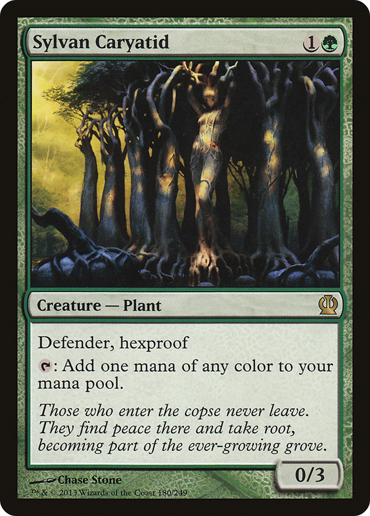 MAGIC: THE GATHERING - Sylvan Caryatid (THS-180) - Theros Foil