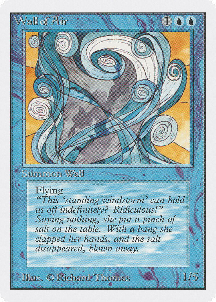 MAGIC: THE GATHERING - Wall of Air (2ED-090) - Unlimited Edition