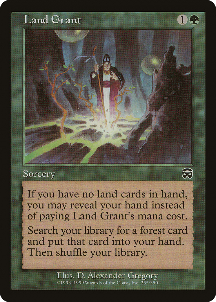 MAGIC: THE GATHERING - Land Grant (MMQ-255) - Mercadian Masques Foil