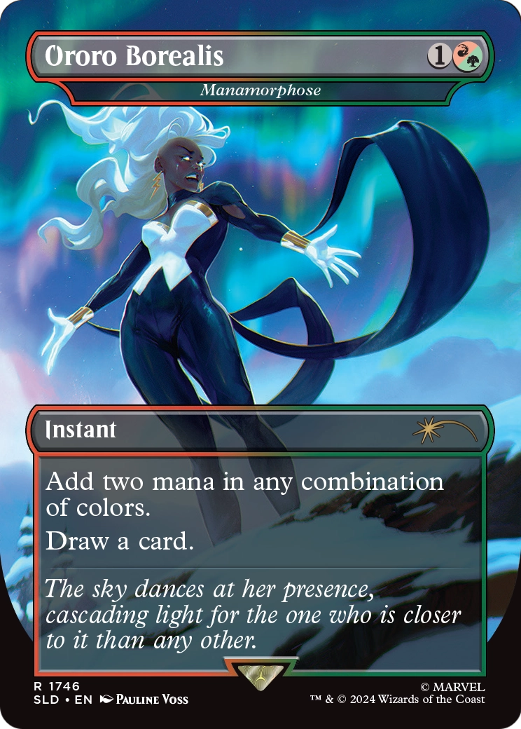 MAGIC: THE GATHERING - Ororo Borealis - Manamorphose (SLD-1746) - Secret Lair Drop / Ororo Borealis (Borderless)