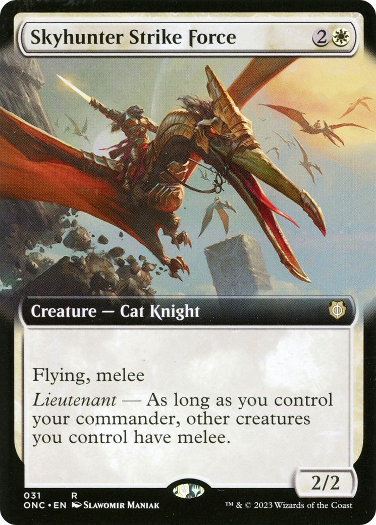 MAGIC: THE GATHERING - Skyhunter Strike Force (Extended Art) (ONC-031) - Phyrexia: All Will Be One Commander: (Extended Art) Foil