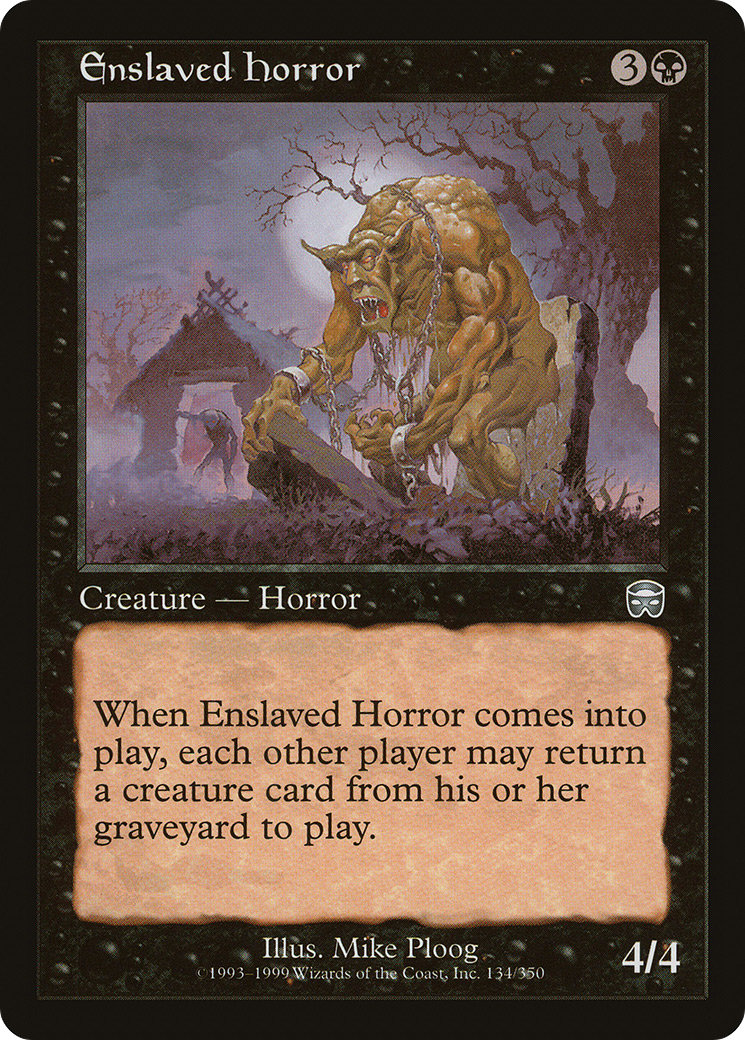 MAGIC: THE GATHERING - Enslaved Horror (MMQ-134) - Mercadian Masques