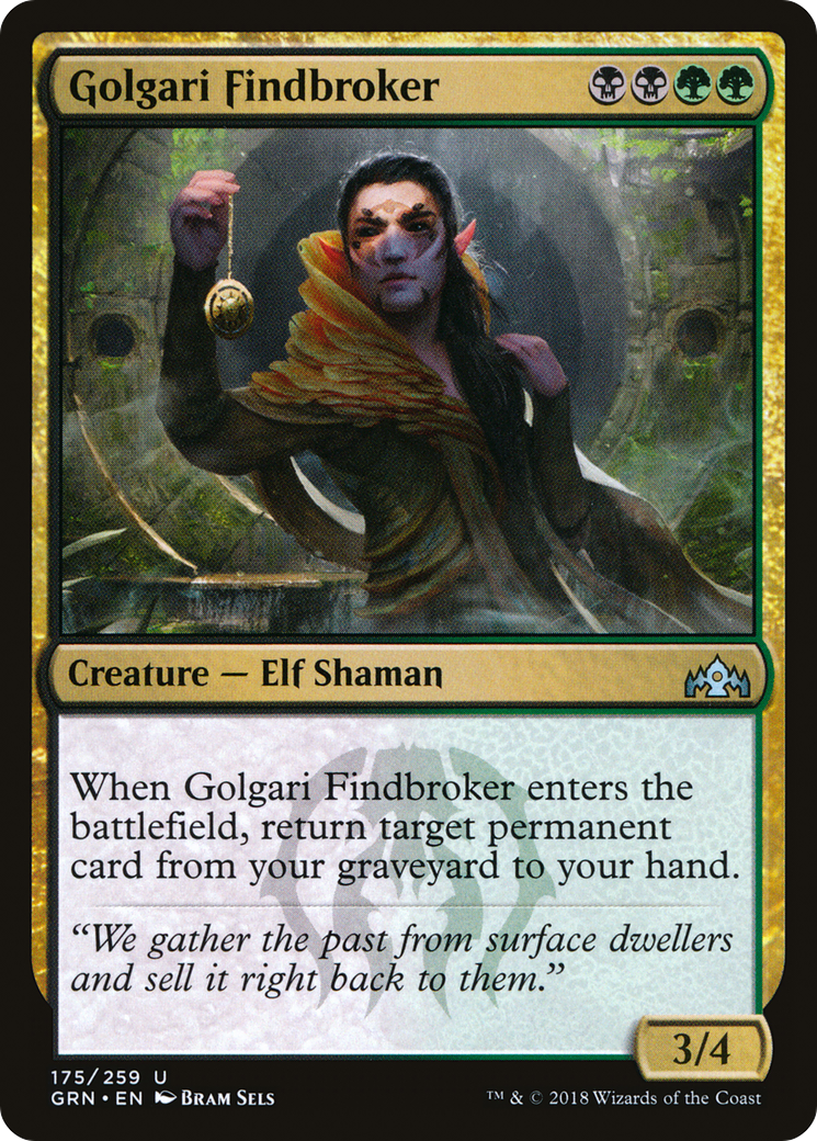 MAGIC: THE GATHERING - Golgari Findbroker (GRN-175) - Guilds of Ravnica Foil