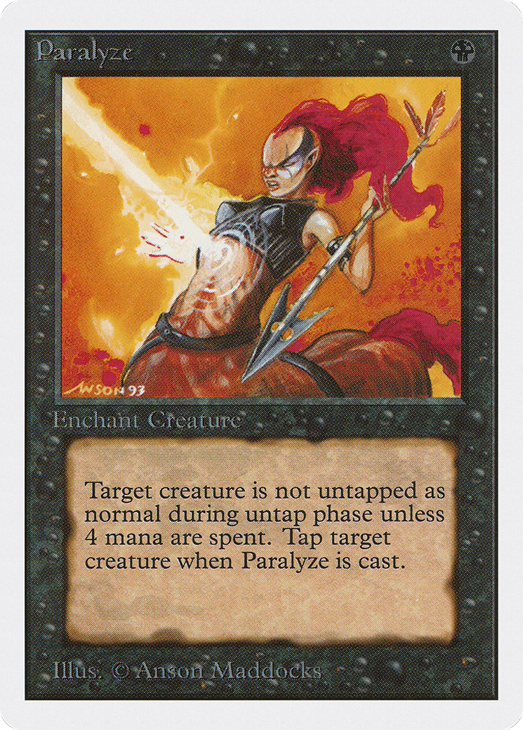 MAGIC: THE GATHERING - Paralyze (2ED-120) - Unlimited Edition