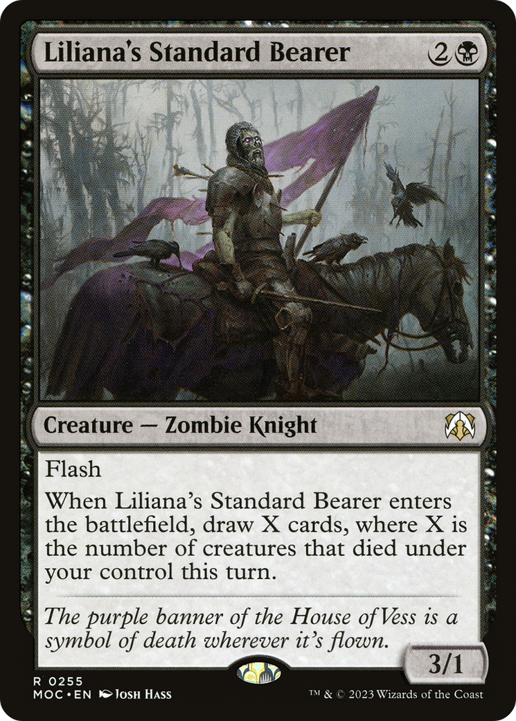 MAGIC: THE GATHERING - Liliana's Standard Bearer (MOC-255) - March of the Machine Commander