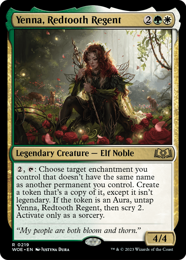 MAGIC: THE GATHERING - Yenna, Redtooth Regent (WOE-219) - Wilds of Eldraine Foil