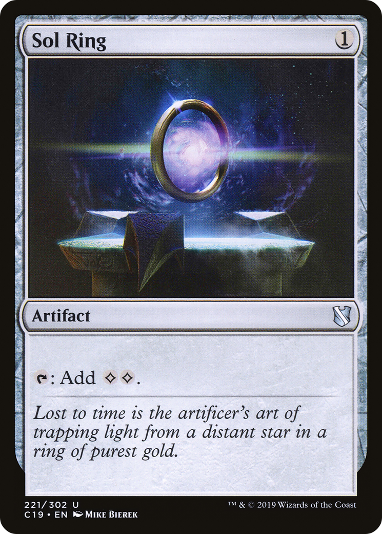 MAGIC: THE GATHERING - Sol Ring (C19-221) - Commander 2019