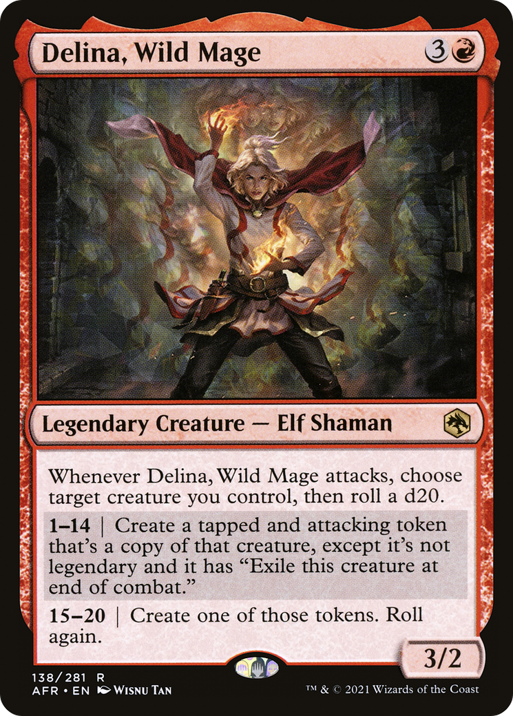 MAGIC: THE GATHERING - Delina, Wild Mage (AFR-138) - Adventures in the Forgotten Realms Foil