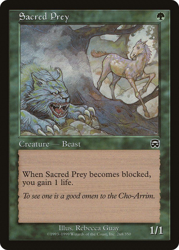 MAGIC: THE GATHERING - Sacred Prey (MMQ-268) - Mercadian Masques