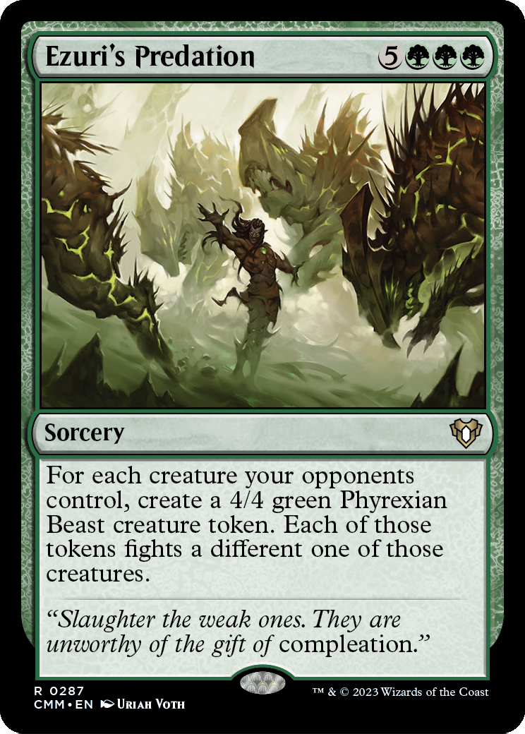 MAGIC: THE GATHERING - Ezuri's Predation (CMM-287) - Commander Masters Foil