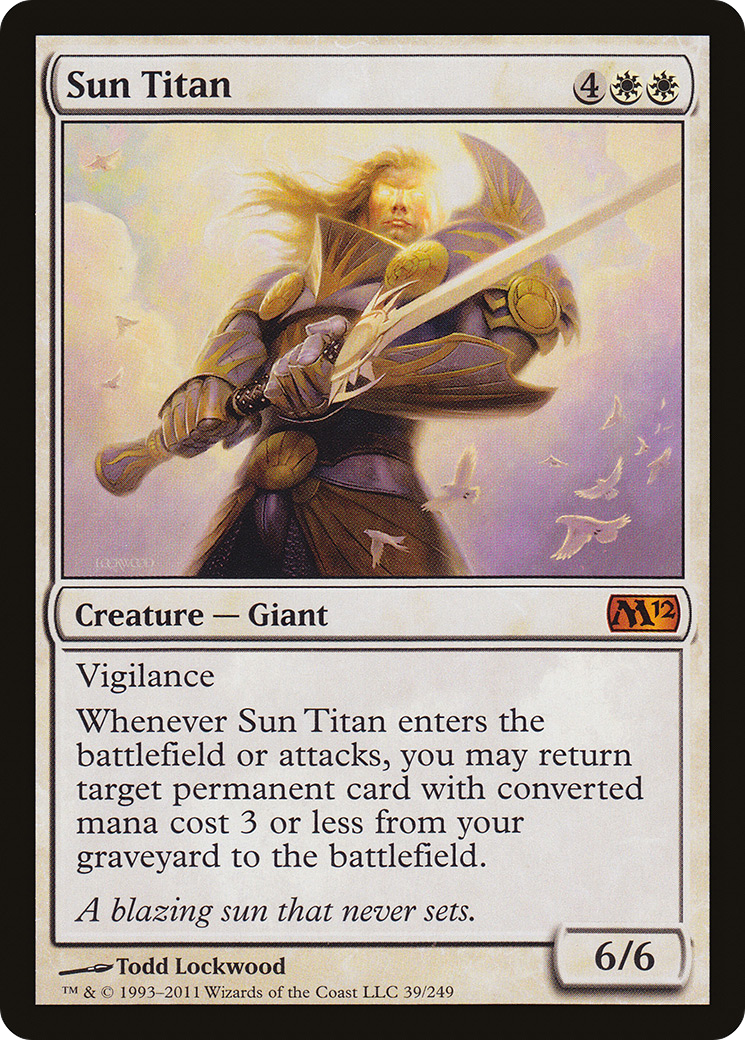 MAGIC: THE GATHERING - Sun Titan (M12-039) - Magic 2012 Foil