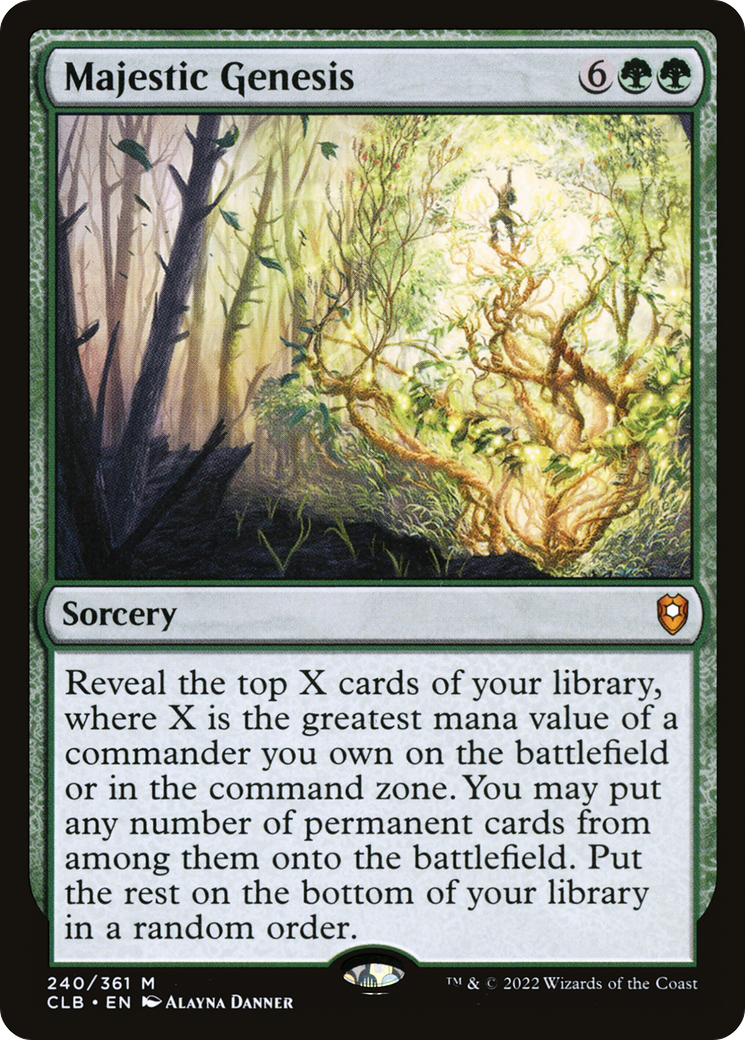 MAGIC: THE GATHERING - Majestic Genesis (CLB-240) - Commander Legends: Battle for Baldur's Gate