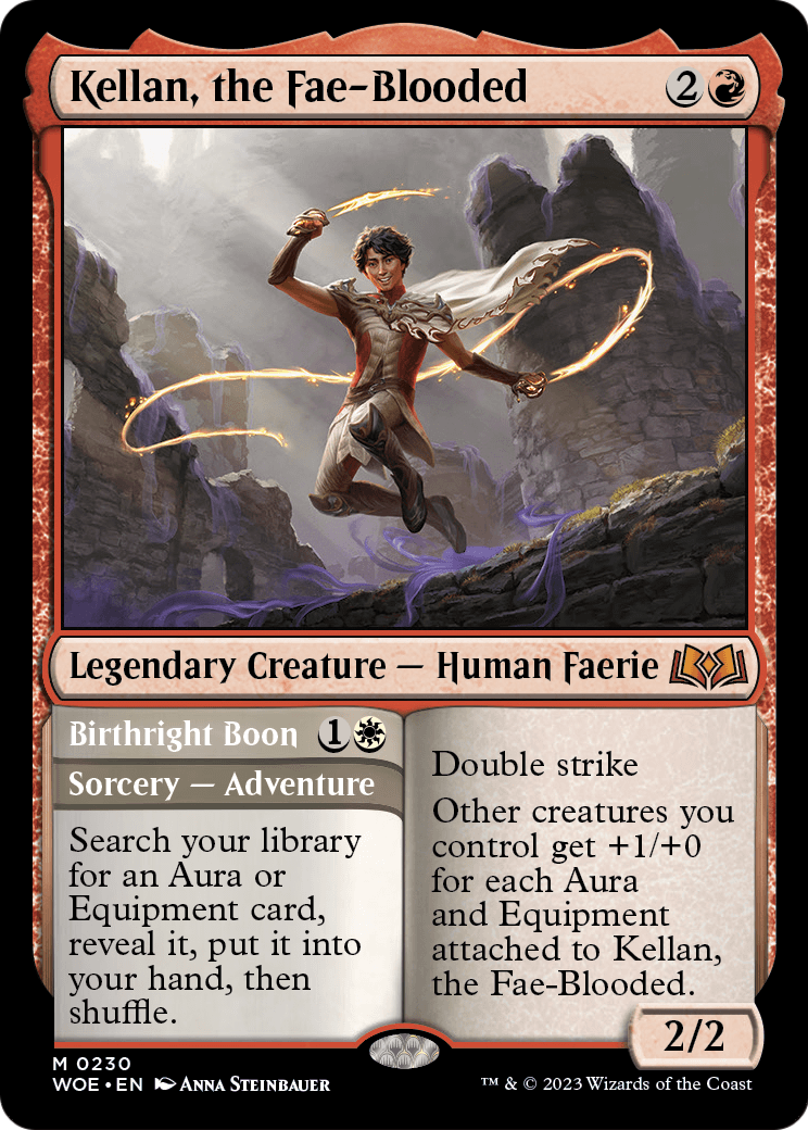 MAGIC: THE GATHERING - Kellan, the Fae-Blooded (WOE-230) - Wilds of Eldraine Foil