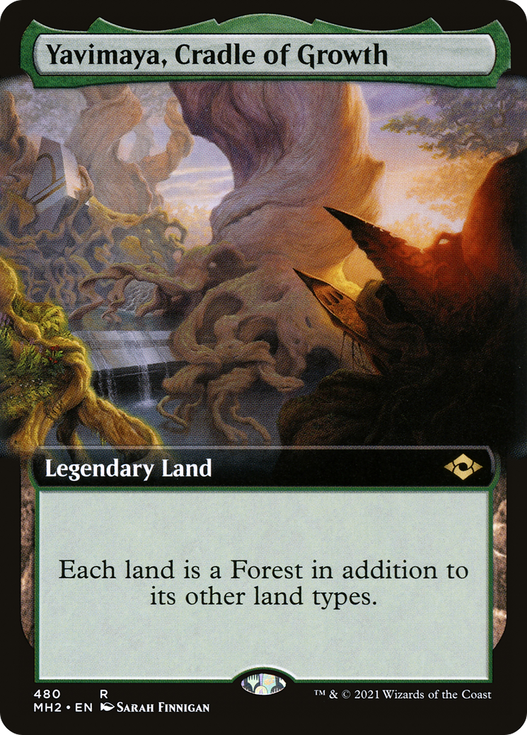 MAGIC: THE GATHERING - Yavimaya, Cradle of Growth (Extended Art) (MH2-480) - Modern Horizons 2: (Extended Art)