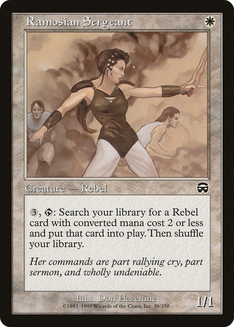 MAGIC: THE GATHERING - Ramosian Sergeant (MMQ-039) - Mercadian Masques