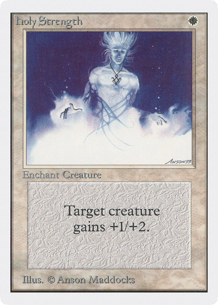 MAGIC: THE GATHERING - Holy Strength (2ED-025) - Unlimited Edition