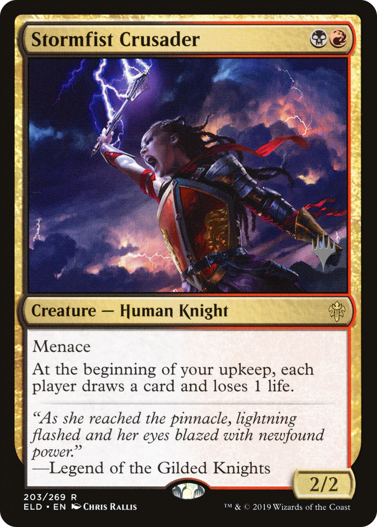 MAGIC: THE GATHERING - Stormfist Crusader (PPELD-203) - Throne of Eldraine Promos