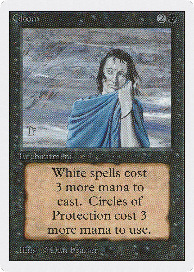 MAGIC: THE GATHERING - Gloom (2ED-111) - Unlimited Edition
