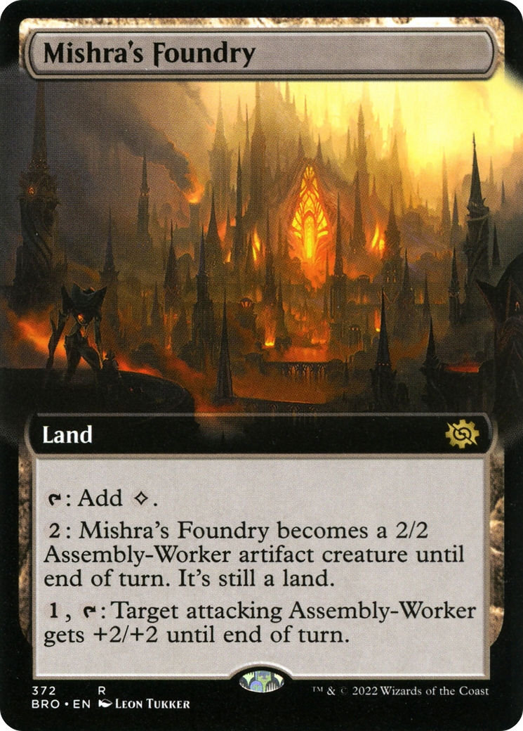 MAGIC: THE GATHERING - Mishra's Foundry (Extended Art) (BRO-372) - The Brothers' War: (Extended Art)