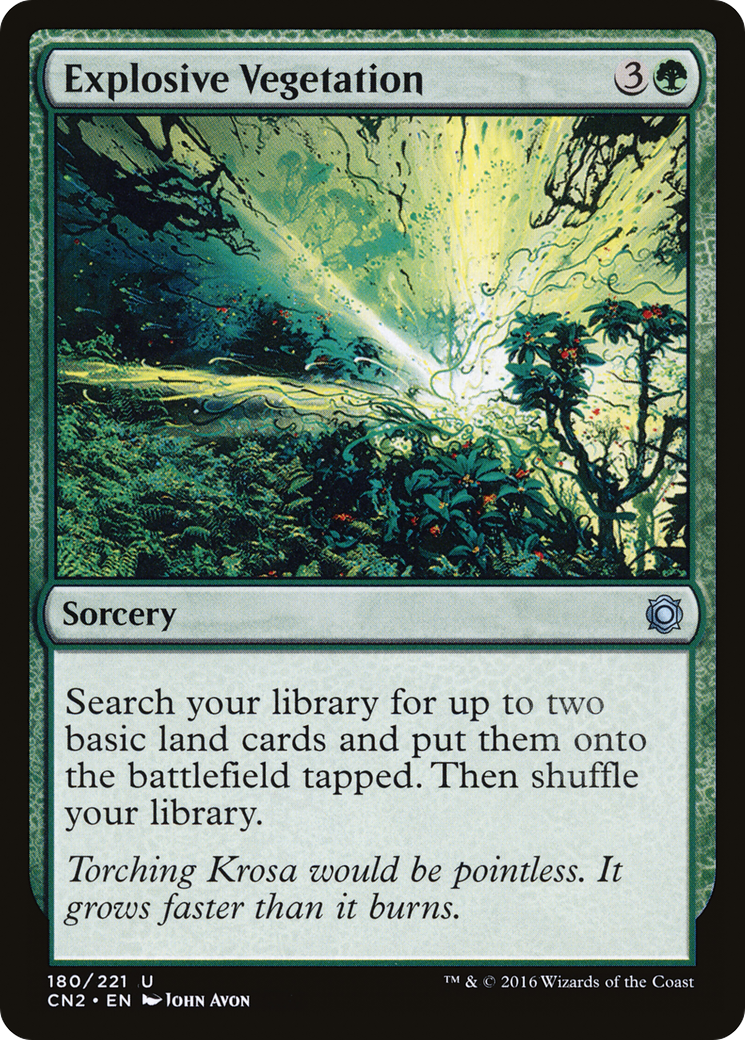 MAGIC: THE GATHERING - Explosive Vegetation (CN2-180) - Conspiracy: Take the Crown
