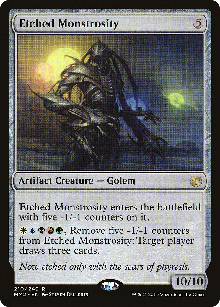 MAGIC: THE GATHERING - Etched Monstrosity (MM2-210) - Modern Masters 2015 Foil