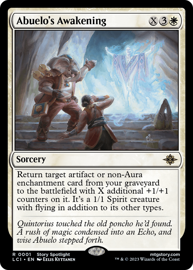MAGIC: THE GATHERING - Abuelo's Awakening (LCI-001) - The Lost Caverns of Ixalan Foil