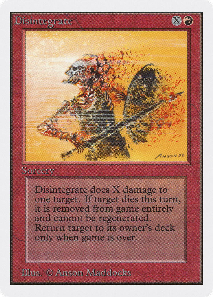 MAGIC: THE GATHERING - Disintegrate (2ED-141) - Unlimited Edition