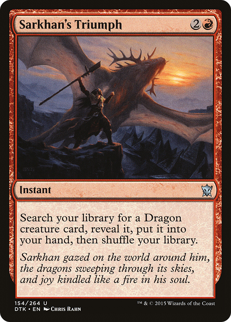 MAGIC: THE GATHERING - Sarkhan's Triumph (DTK-154) - Dragons of Tarkir Foil