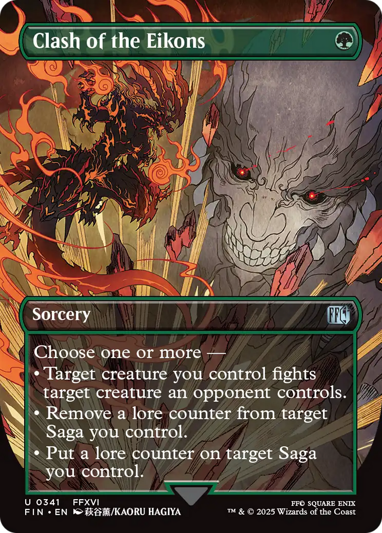 MAGIC: THE GATHERING - Clash of the Eikons (Borderless) (FIN-341) - FINAL FANTASY