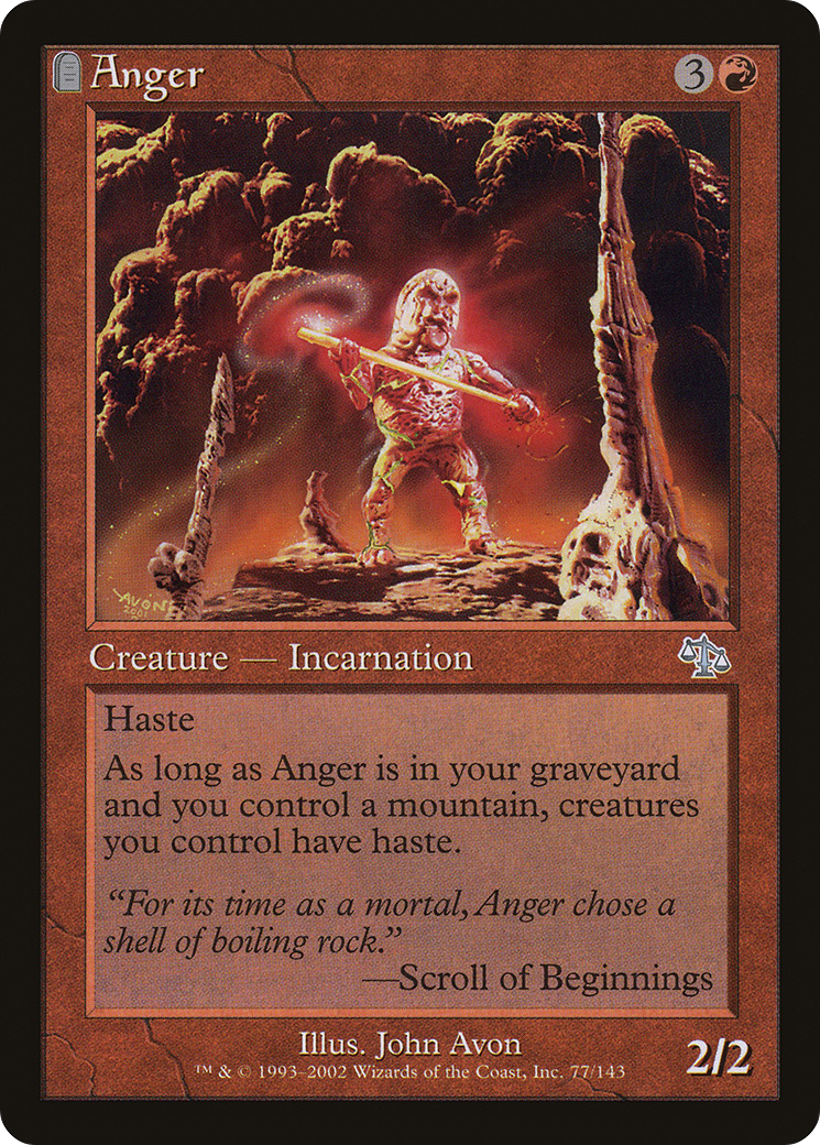 MAGIC: THE GATHERING - Anger (JUD-077) - Judgment: (tombstone)