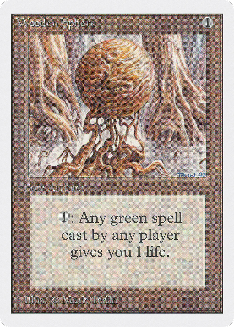 MAGIC: THE GATHERING - Wooden Sphere (2ED-277) - Unlimited Edition