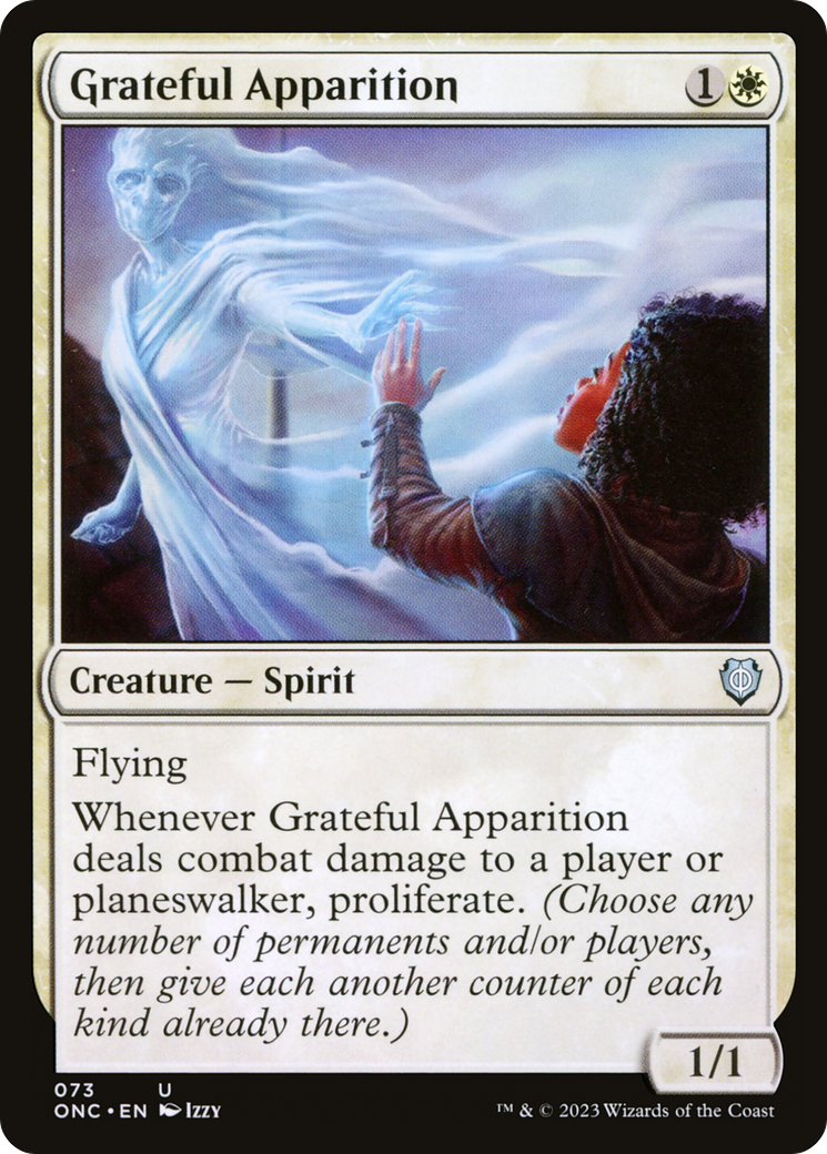 MAGIC: THE GATHERING - Grateful Apparition (ONC-073) - Phyrexia: All Will Be One Commander