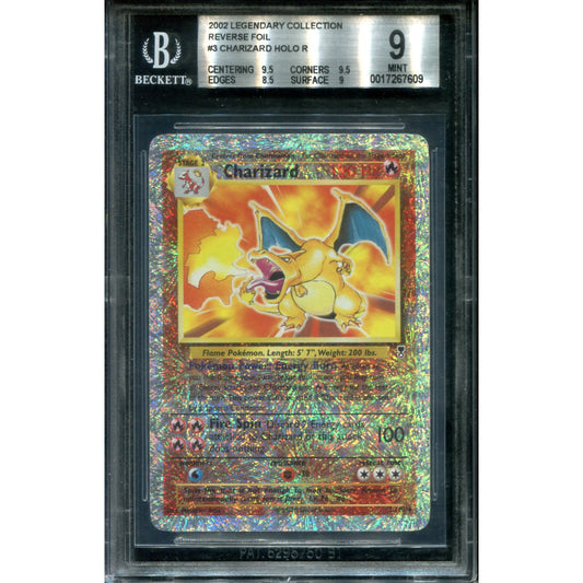 POKEMON TCG - CHARIZARD 3/110 LEGENDARY BGS 9 COLLECTION REVERSE FOIL HOLO