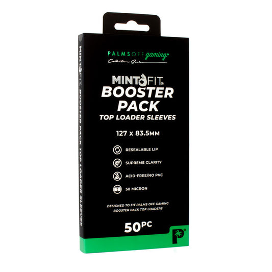 PALMS OFF - MintFit Booster Pack Top Loader Sleeves - 50pc