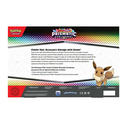 POKEMON TCG - Scarlet & Violet Prismatic Evolutions Accessory Pouch Special Collection